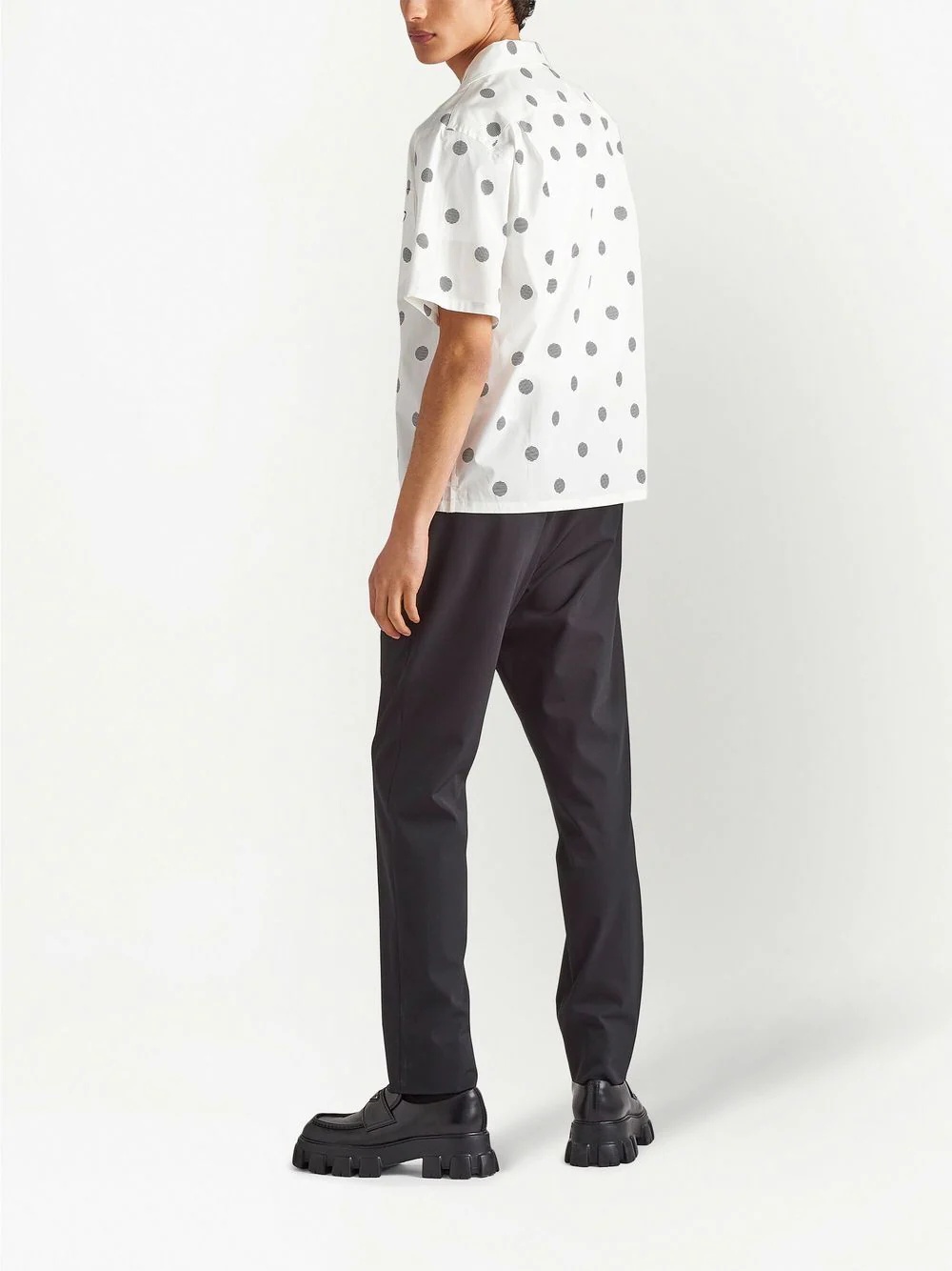 polka dot short-sleeve shirt - 3