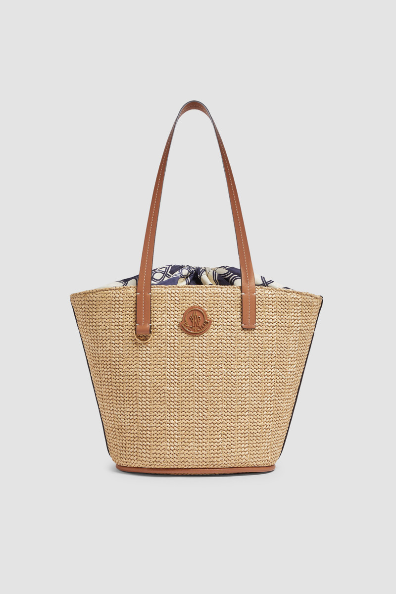 Hubba Small Raffia Tote 1