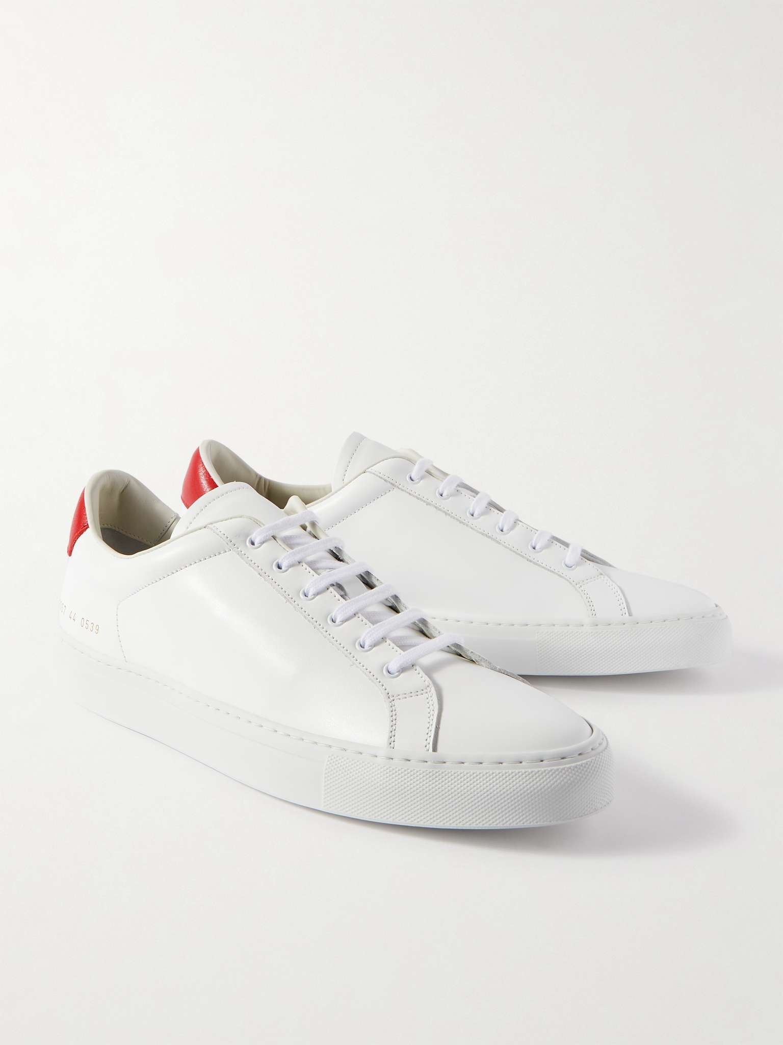 Retro Low Leather Sneakers - 5