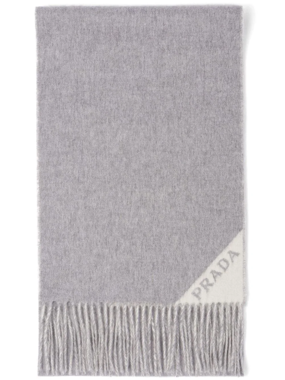 logo-print cashmere scarf - 1