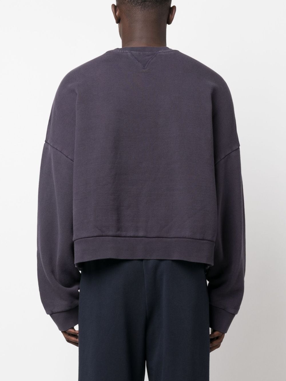 drop-shoulder crew-neck sweatshirt - 5