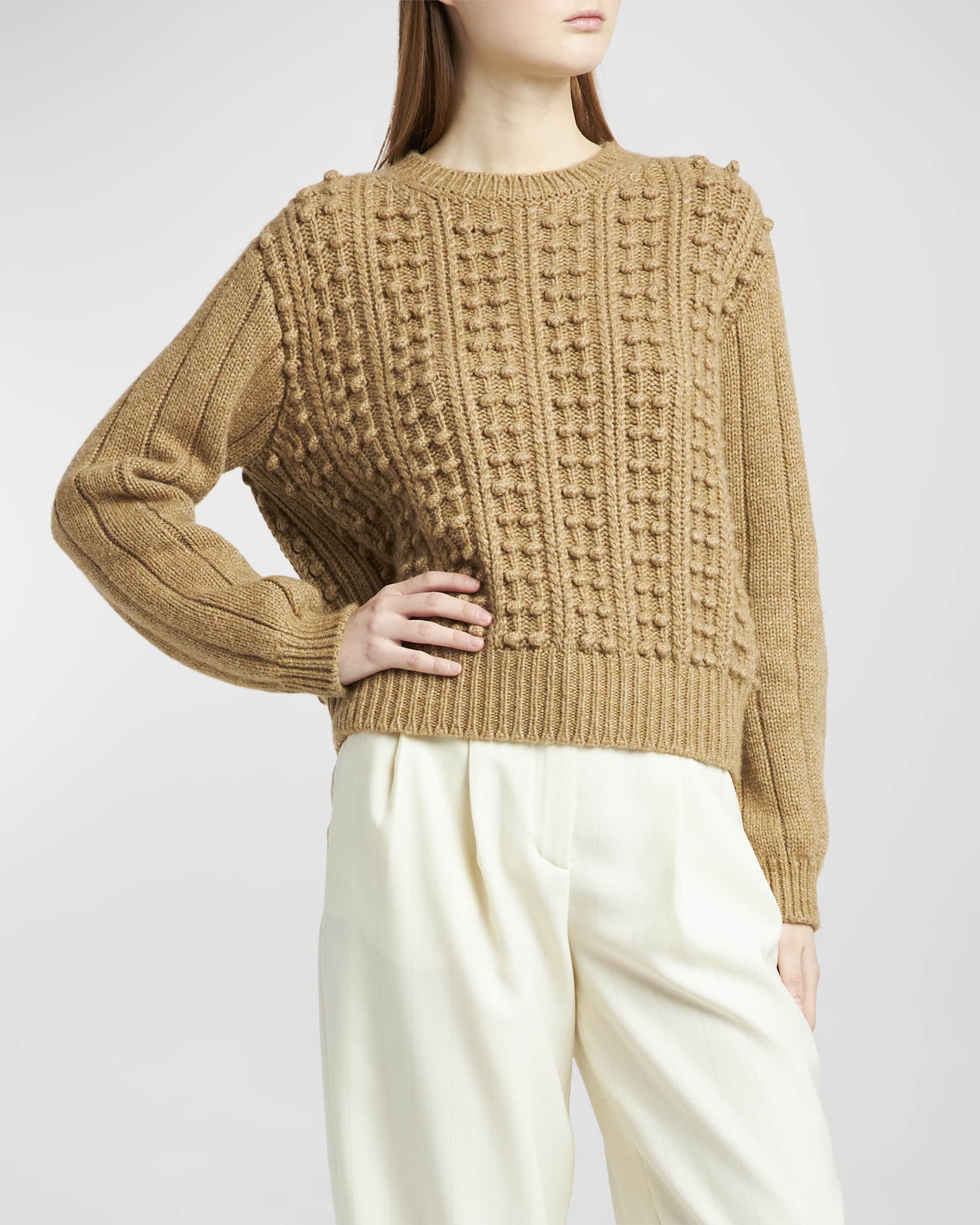 Erdenet Cashmere-Blend Ball Knit Sweater - 2