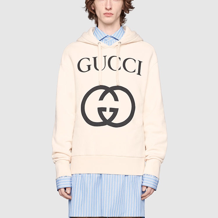 Gucci Hooded sweatshirt with Interlocking G 'off-white' 475374-X3Q25-9524 - 4