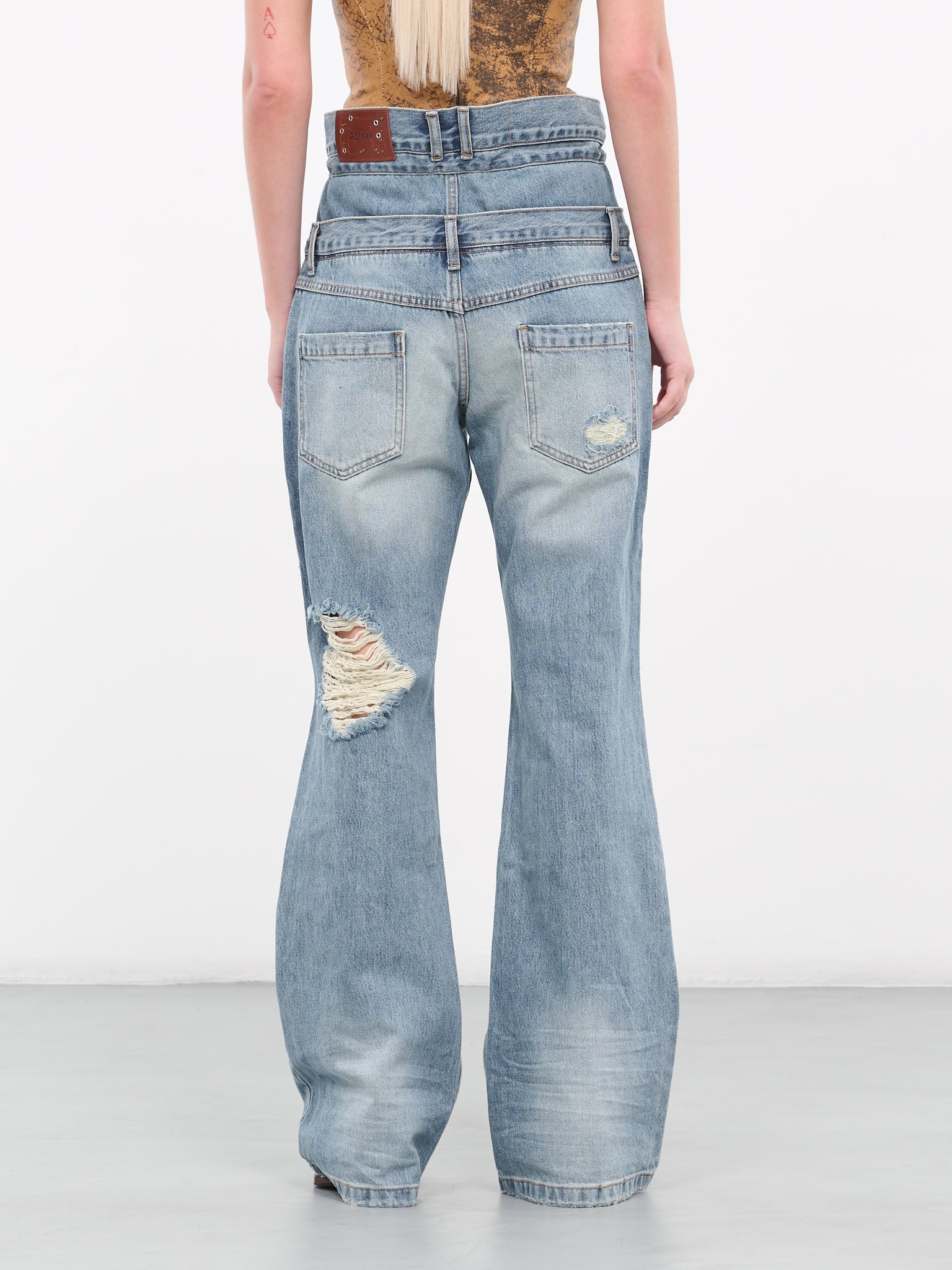 Beria String Double Waist Jeans - 3