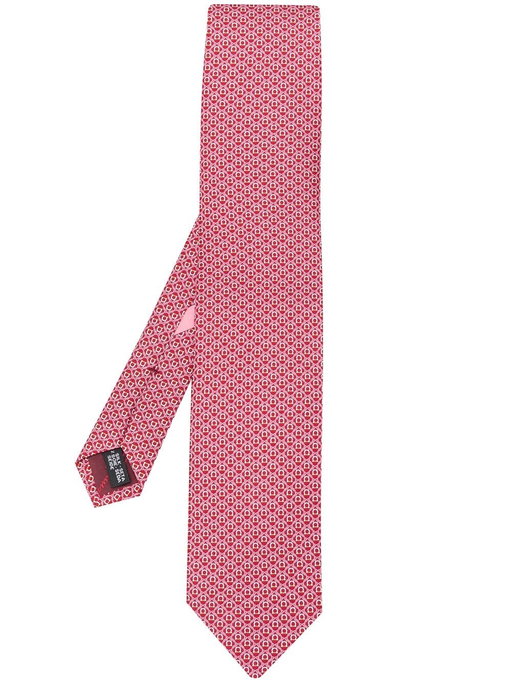 Gancini print tie - 1