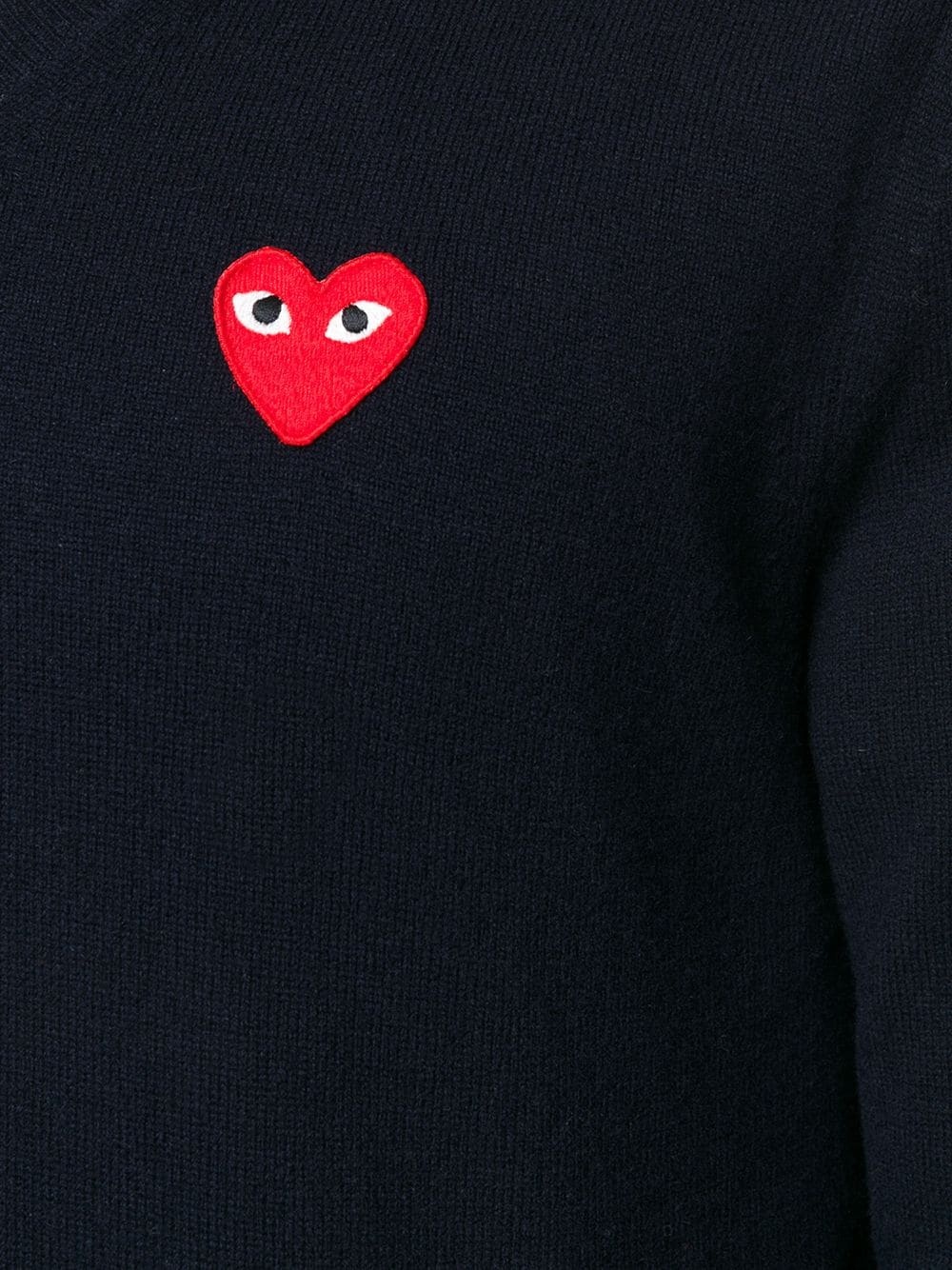 Embroidered heart sweater - 5