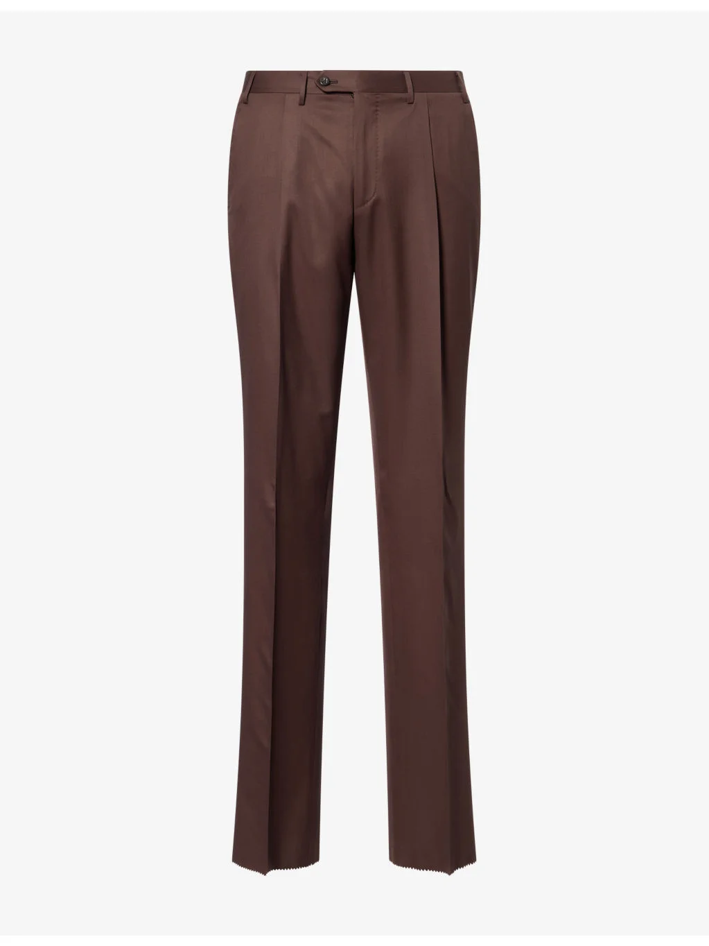 Super 180 Pleated Straight-Leg Wool Trousers - 1
