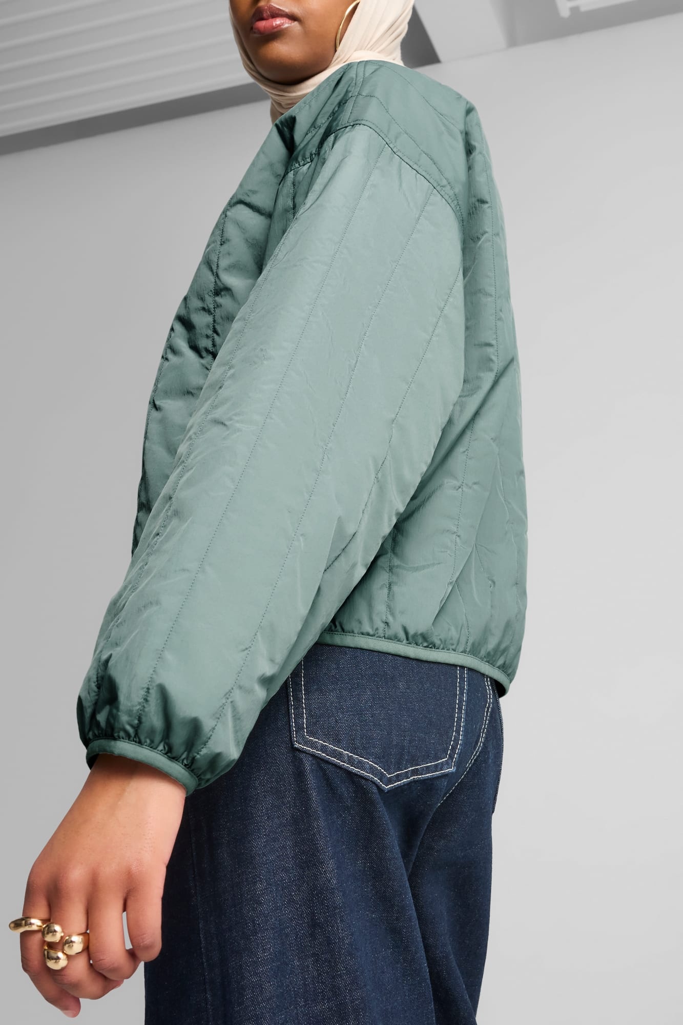 Wardrobe Essentials Women's Relaxed Reversible Liner Jacket - 4