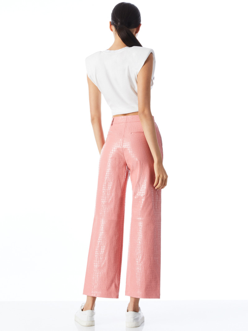 TRENT VEGAN CROC CROPPED PANT 3