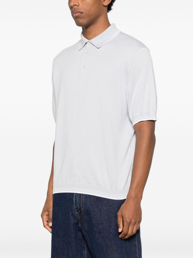 stripe-trim polo shirt 3