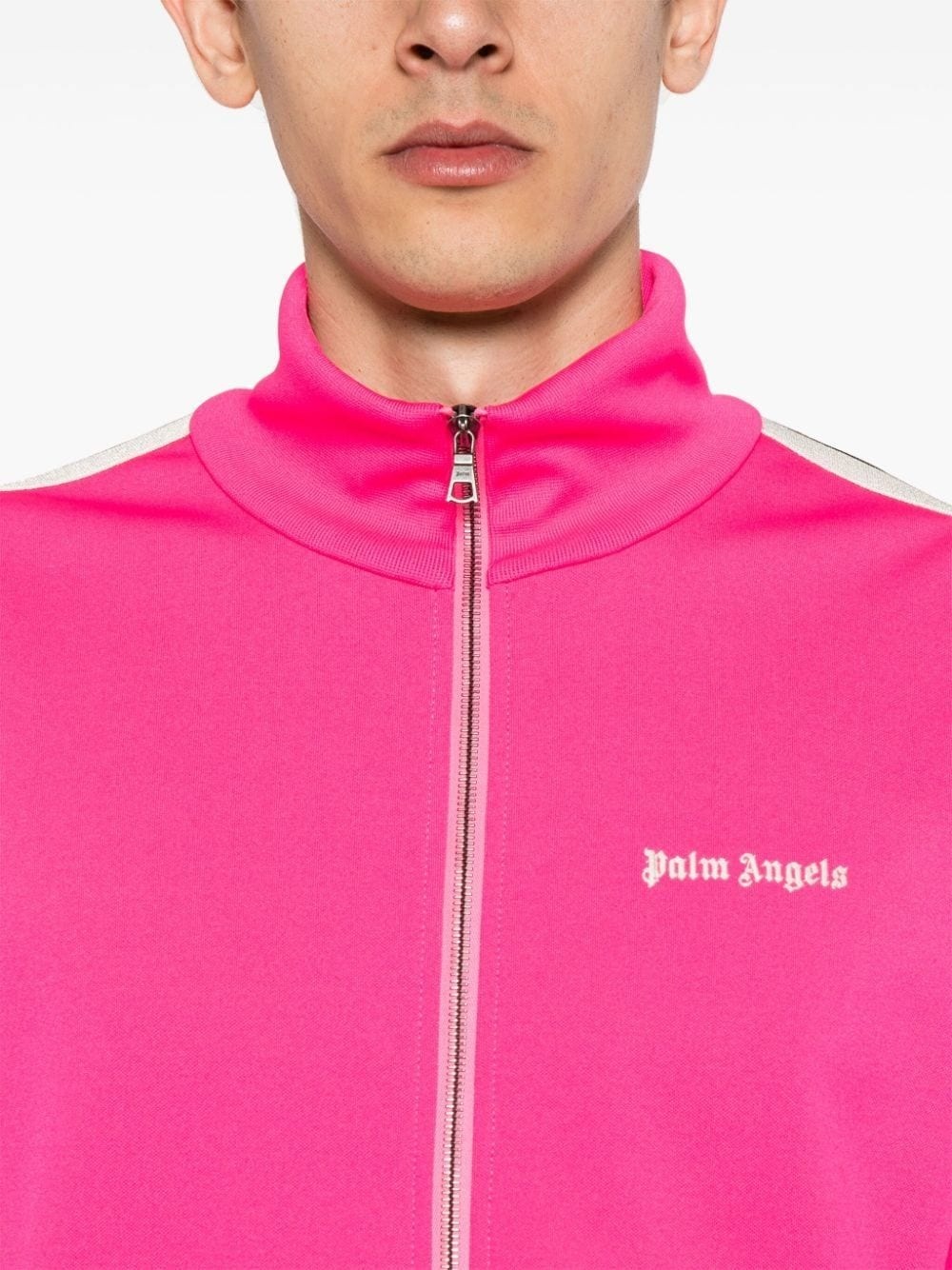 logo-embroidered track jacket - 9