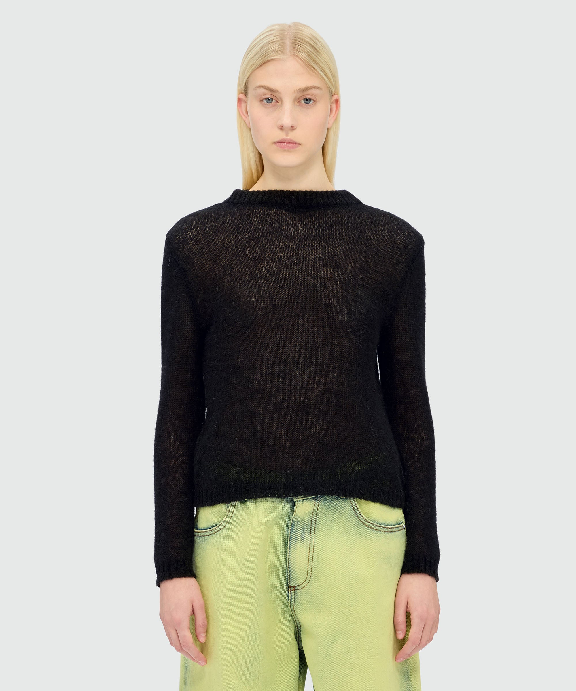 Superlight black mohair sweater - 2