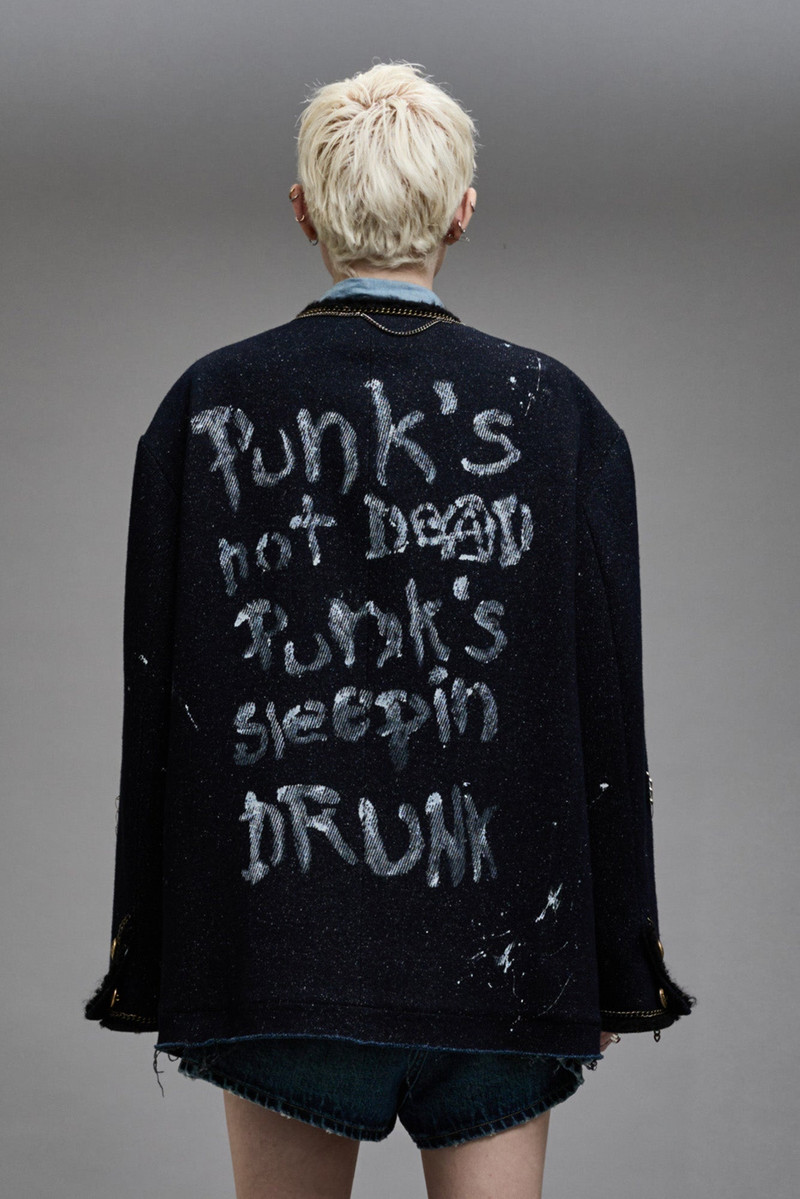 SLOUCH CHORE JACKET - GRAFFITI TWEED 7