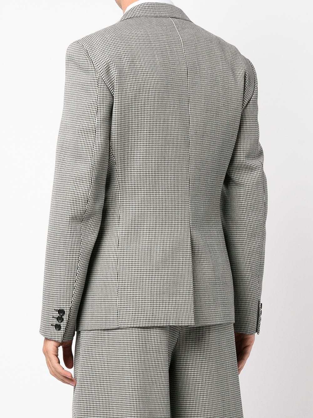 houndstooth-pattern wool blazer - 4