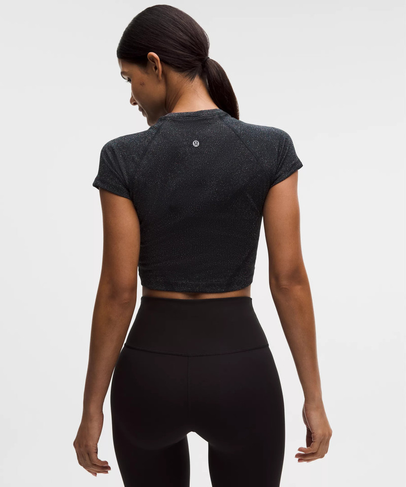 Swiftly Tech Cropped Short-Sleeve Shirt 2.0 *Sparkle 3