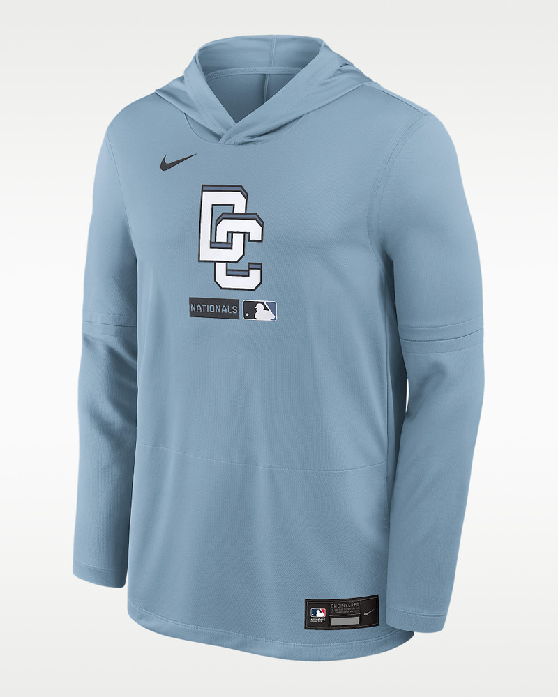 Washington Nationals City Connect Men's Nike Dri-FIT MLB Long-Sleeve Hooded Top 1