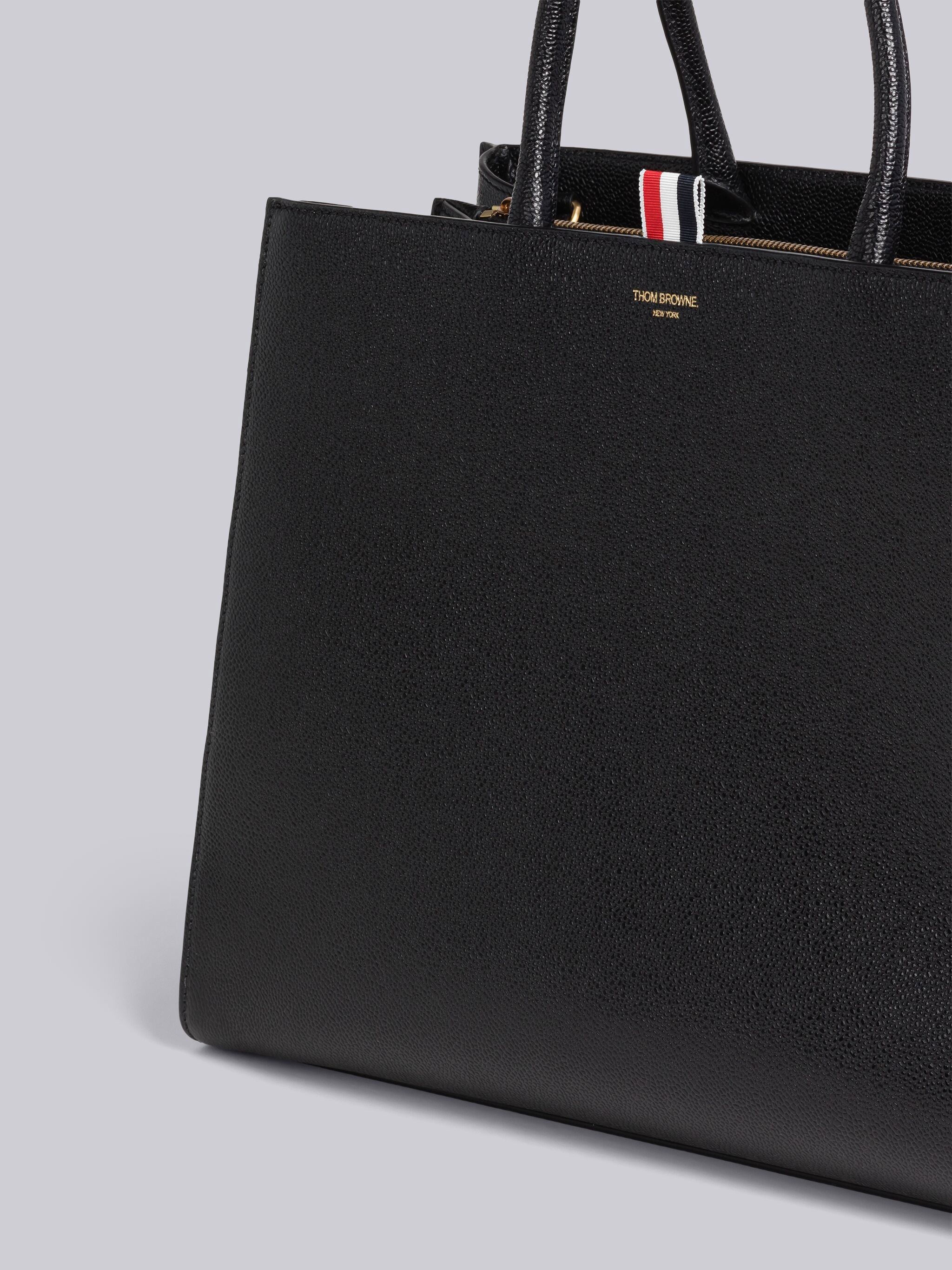 Pebble Grain Leather Large Trapeze Tote - 2