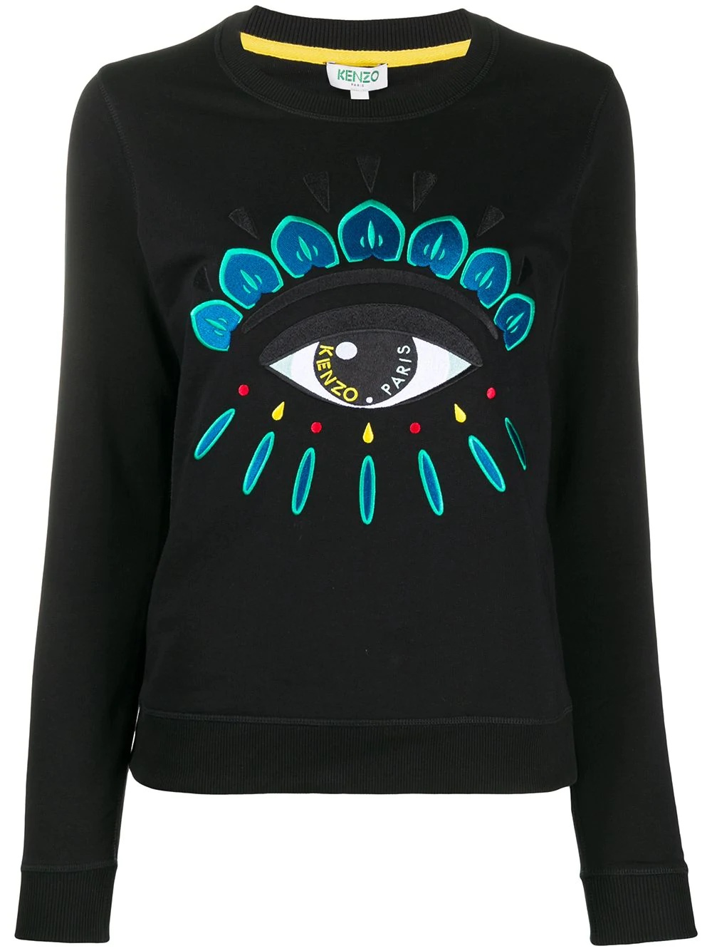 Eye embroidered sweatshirt - 1