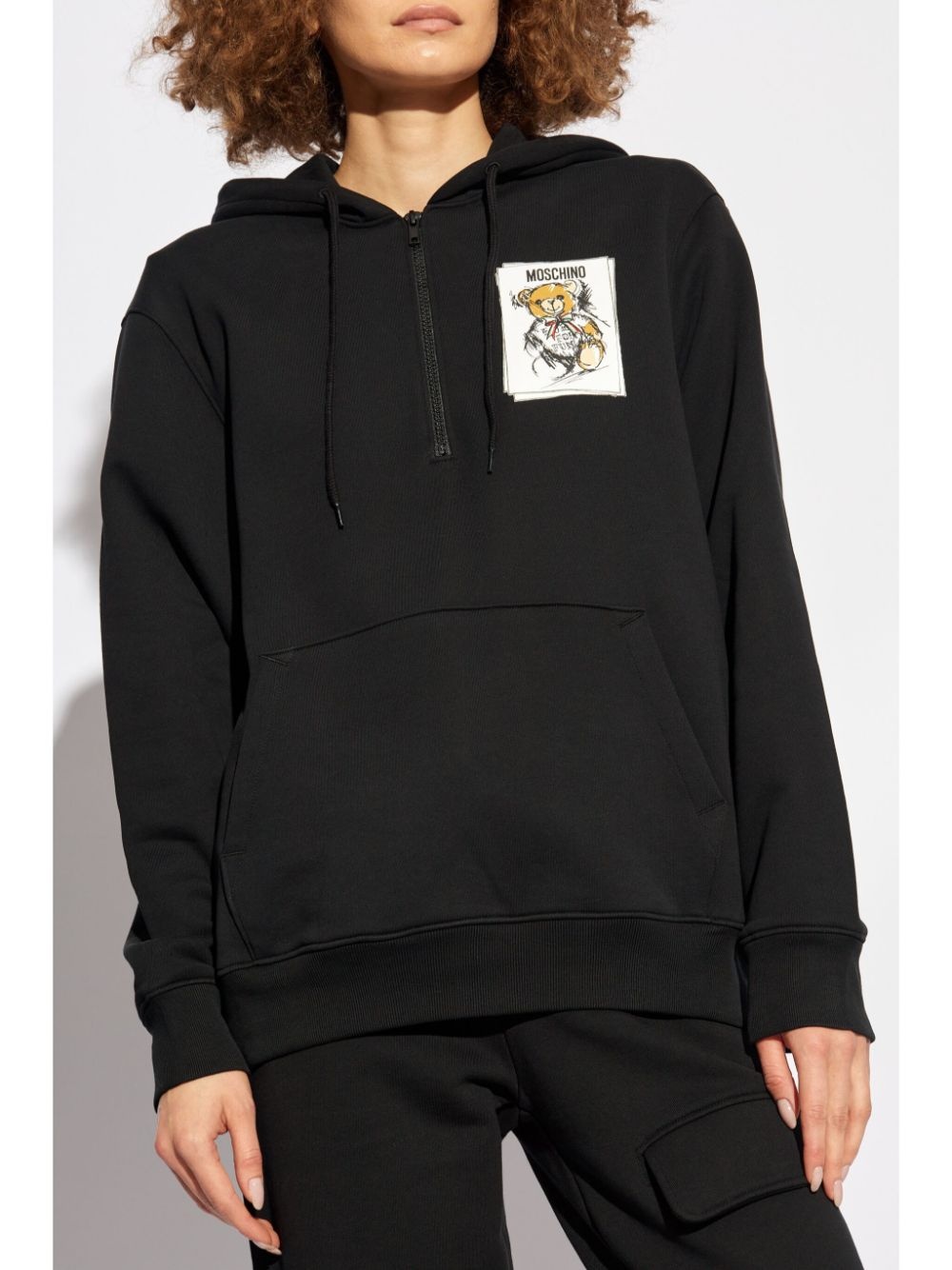 logo-patch hoodie - 3