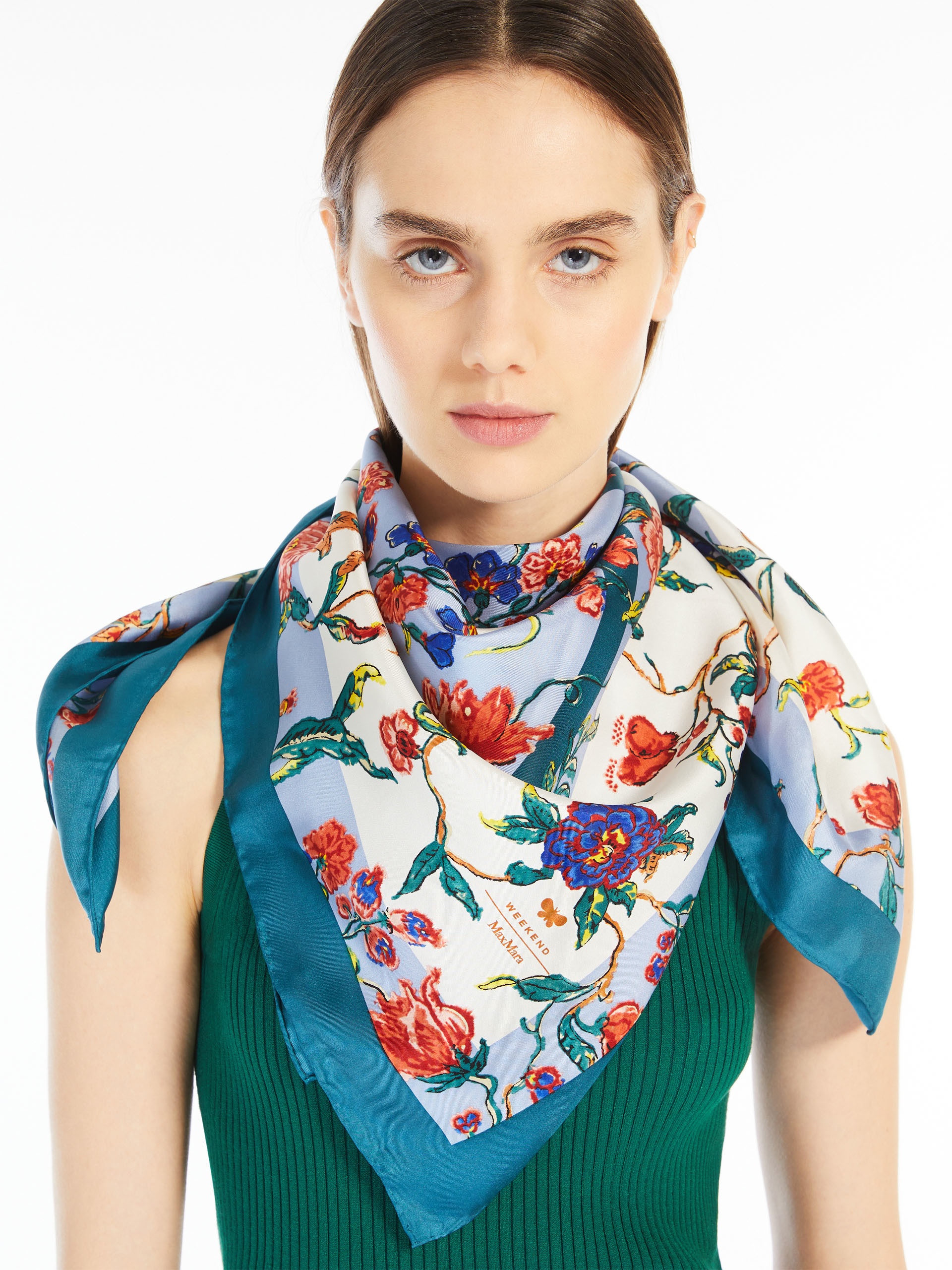 ONESTO Printed silk maxi pocket square - 4