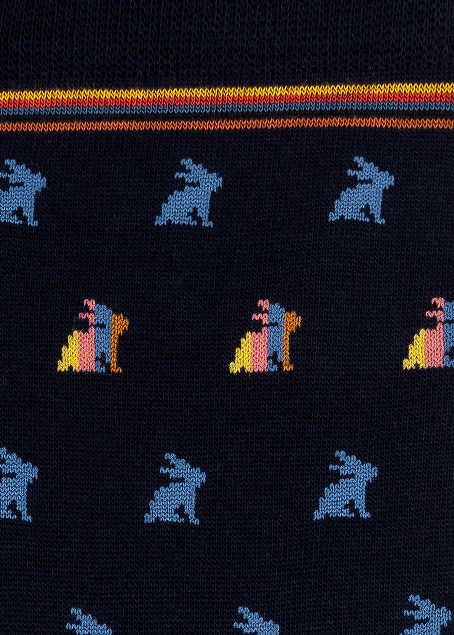 Navy 'Rabbit' Socks - 3