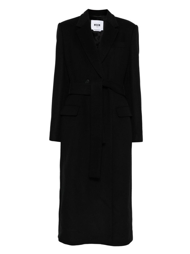 belted notched coat 1