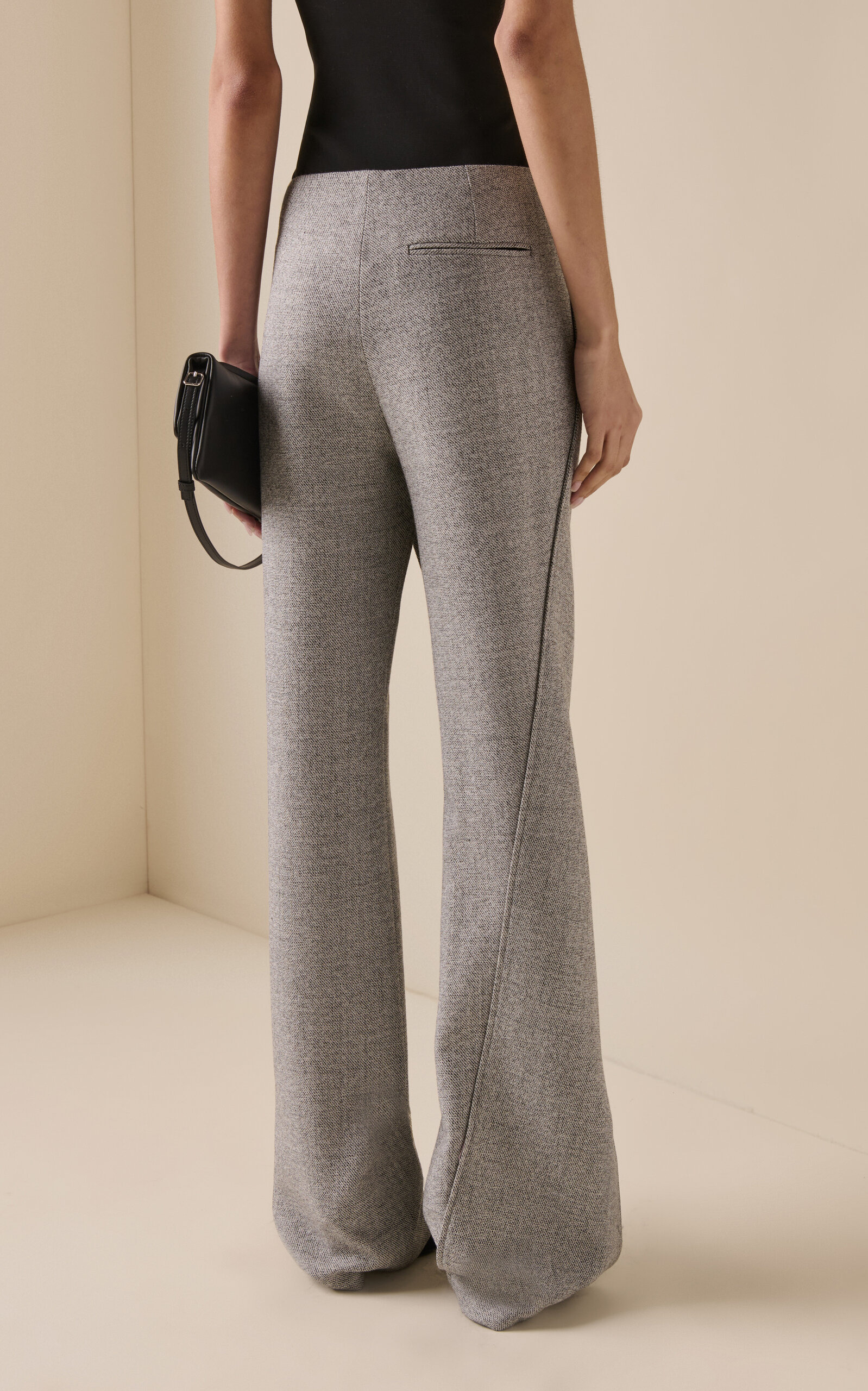 Oblique Caviar Wool Pants grey - 5