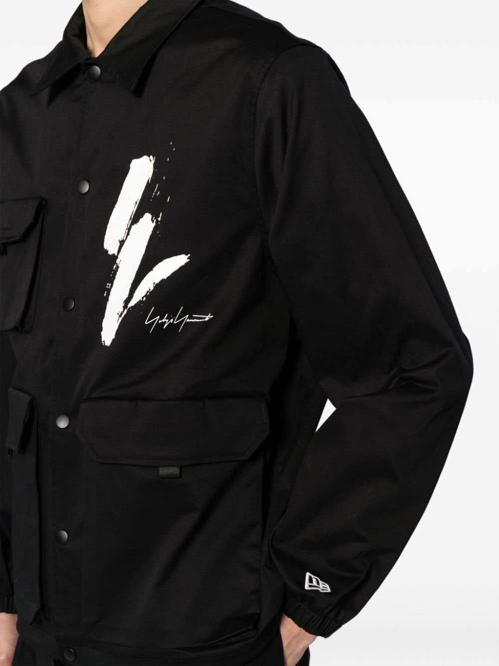 Yohji Yamamoto x New Era logo-print jacket | REVERSIBLE