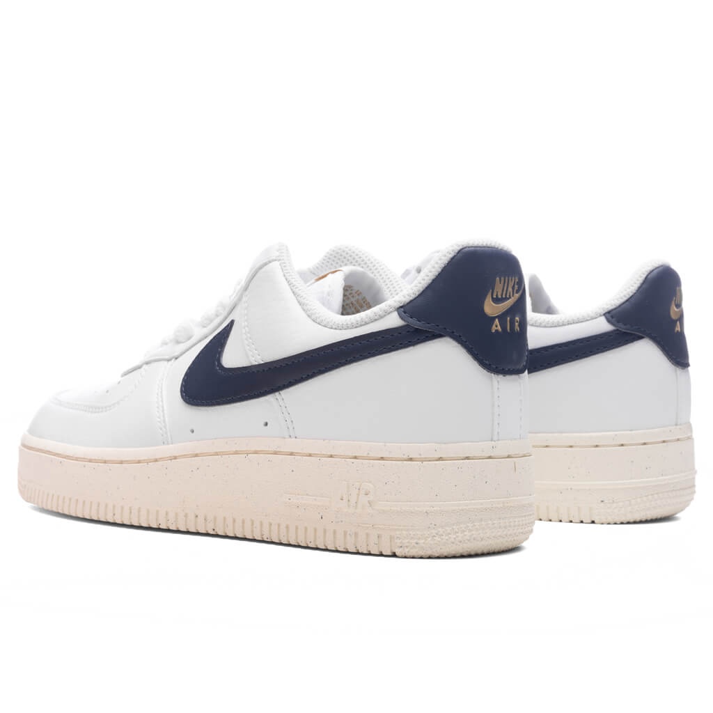 WOMEN'S AIR FORCE 1 '07 'OLYMPIC' - WHITE/OBSIDIAN/PALE IVORY/METALLIC GOLD - 3