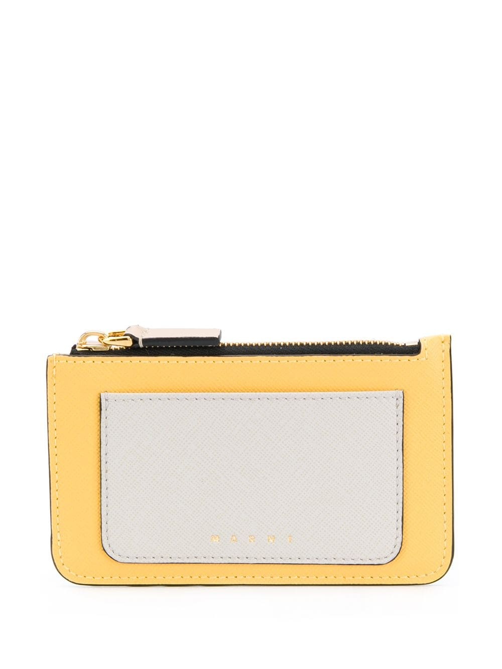 colour-block zipped wallet - 1