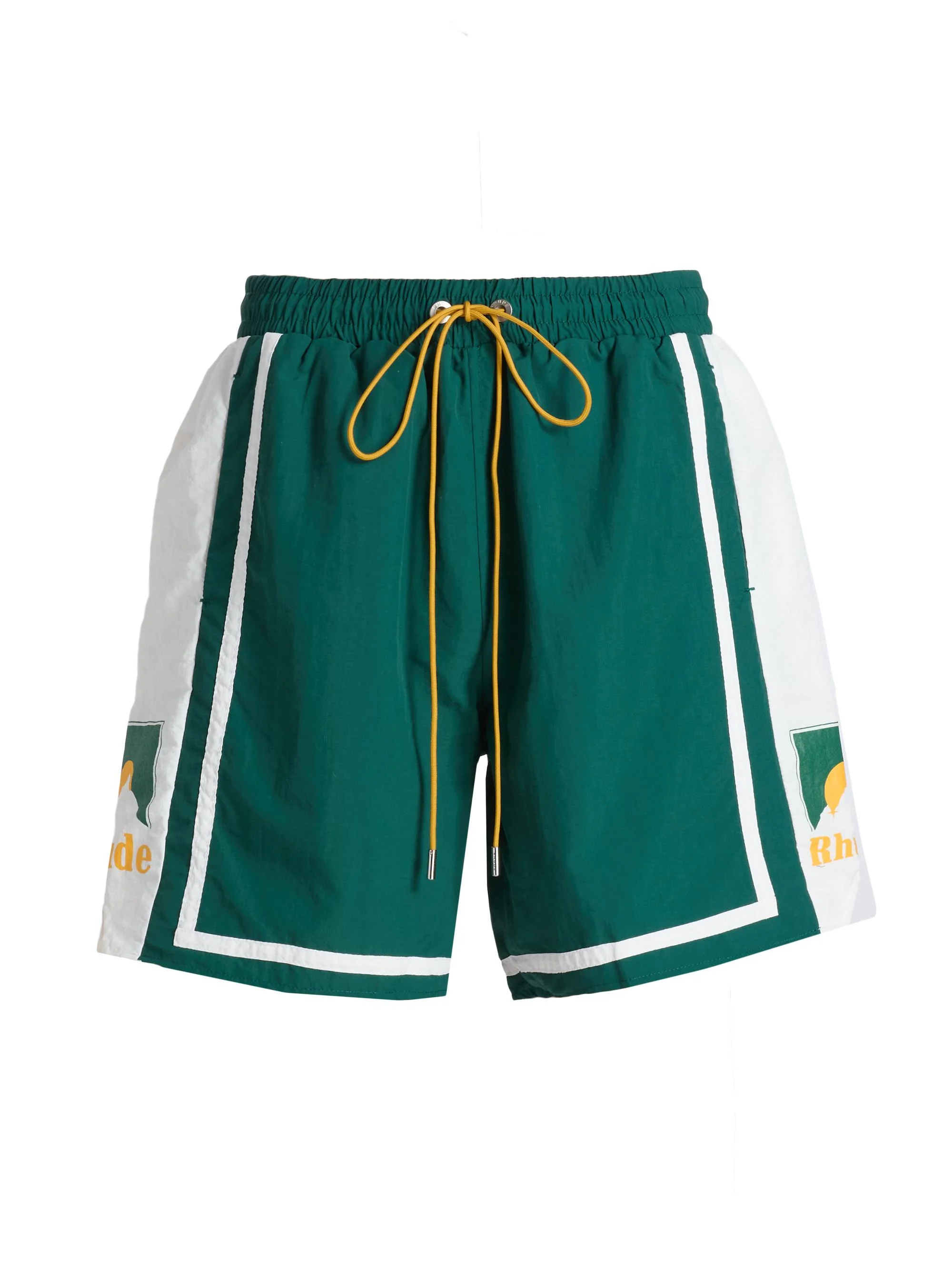 Men's Moonlight Logo Shorts - Green White Yellow - 1
