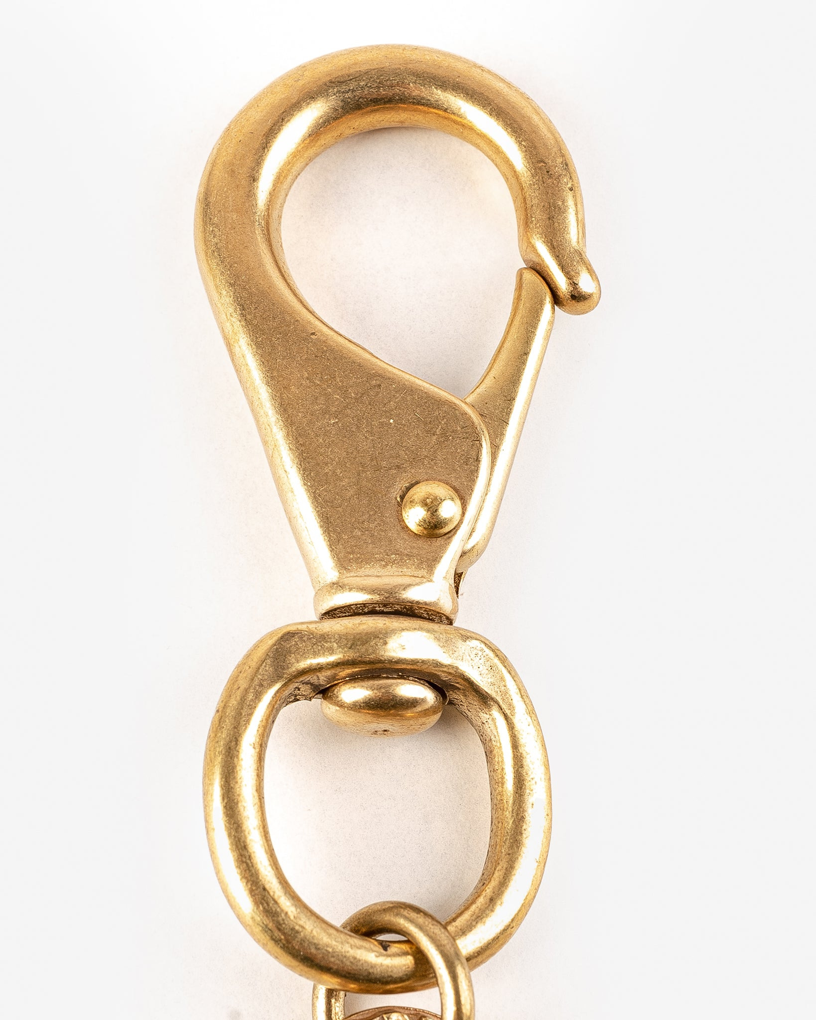 Brass-W8 Large Clip with Swivel and Rings - Brass - 3