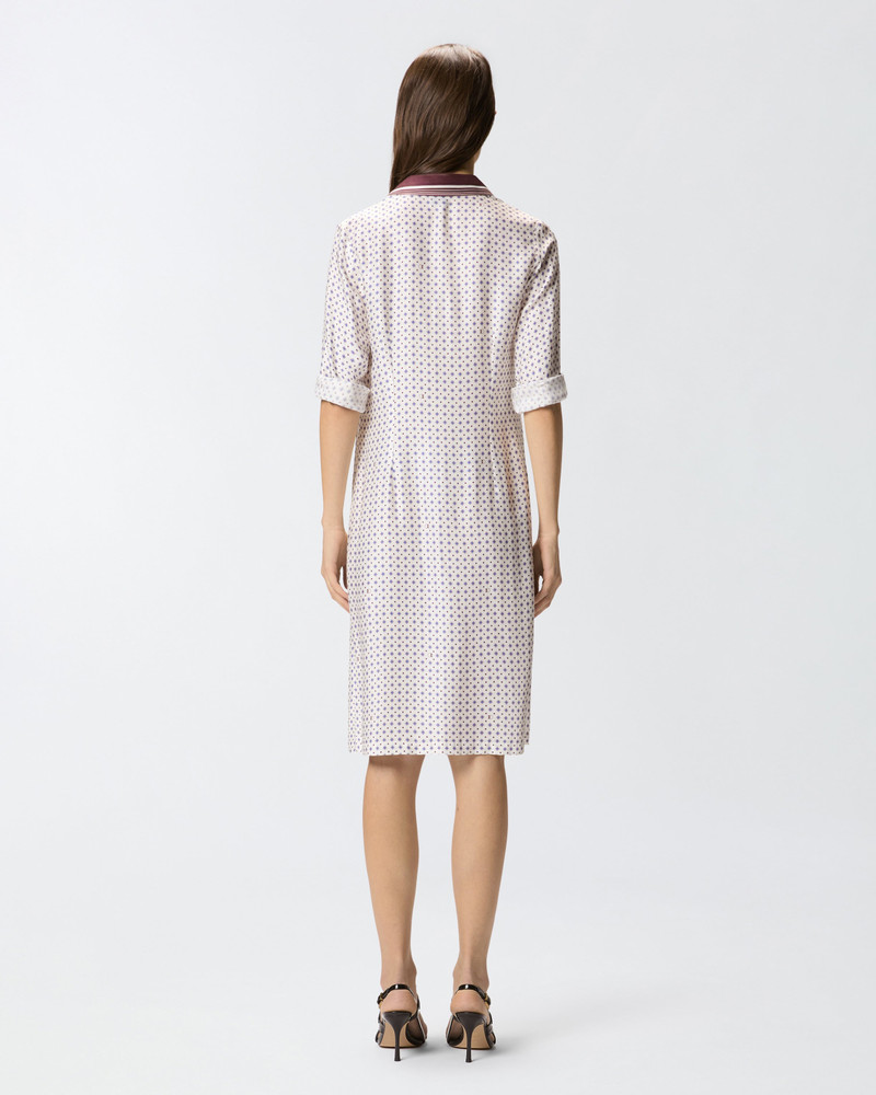 MIDI SHIRT DRESS WITH TIE PRINT 5