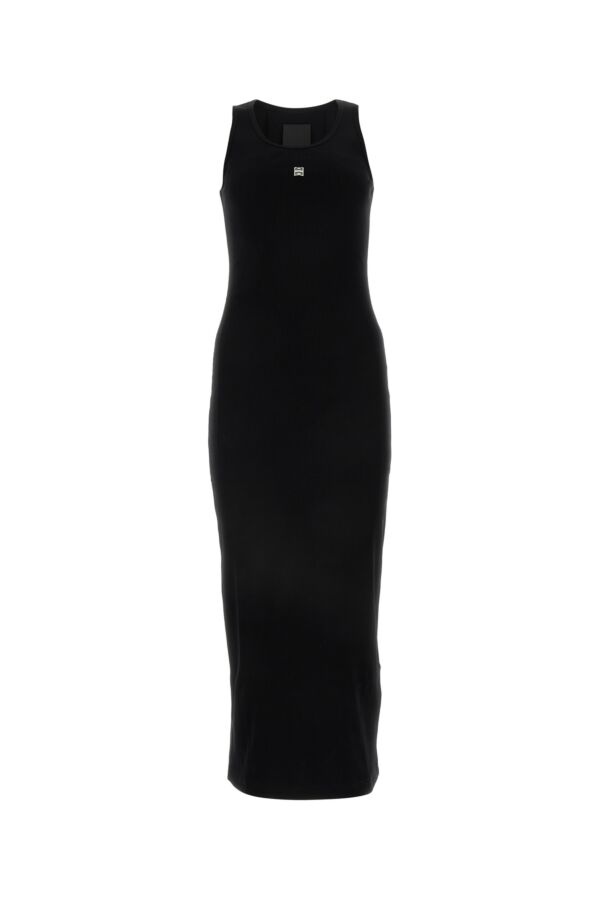 ワンピース GIVENCHY BLACK STRETCH COTTON DRESS Givenchy Givenchy Woman Black Stretch Cotton Dress