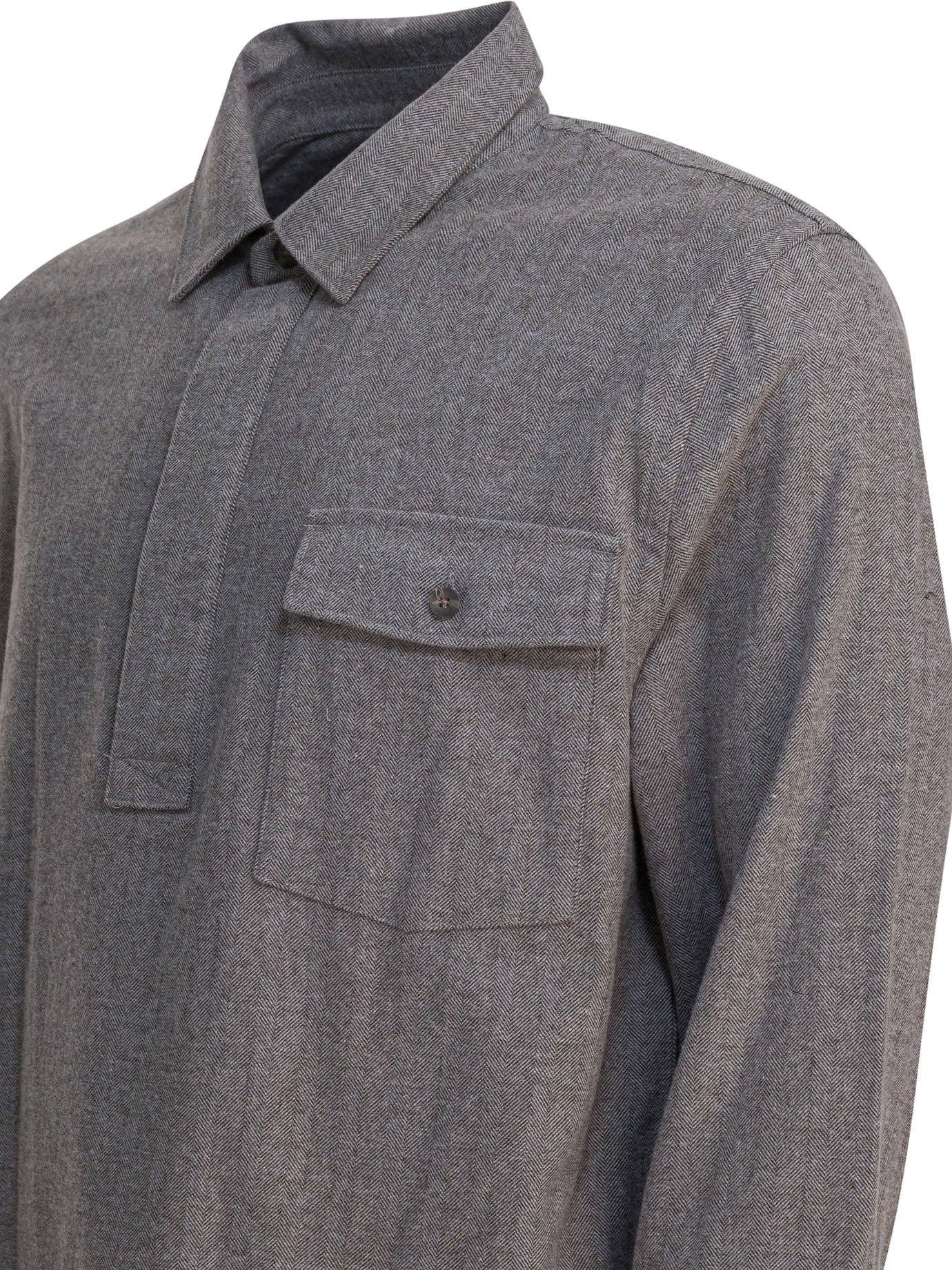 Vince Herringbone Shirt - 4