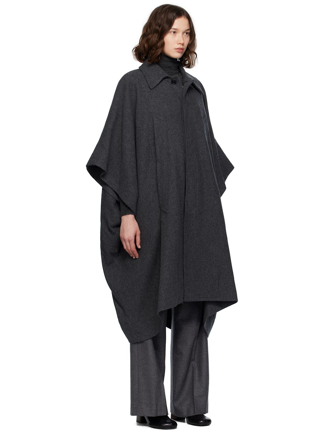 Gray Wool Coat - 2