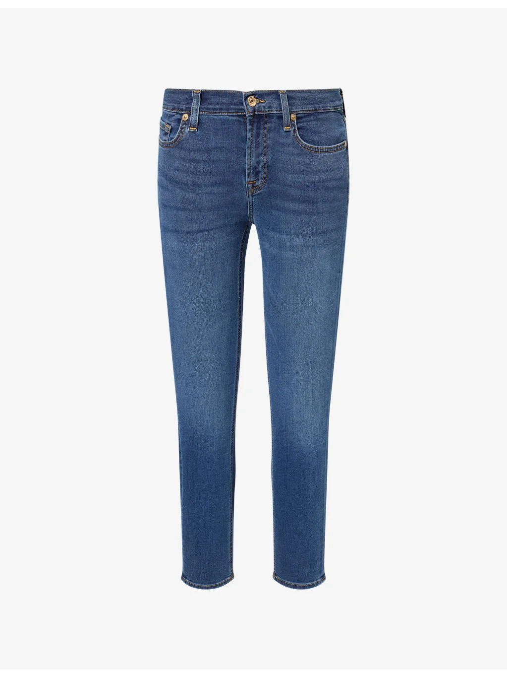The Ankle Skinny Cotton-Blend Denim Jeans - 1