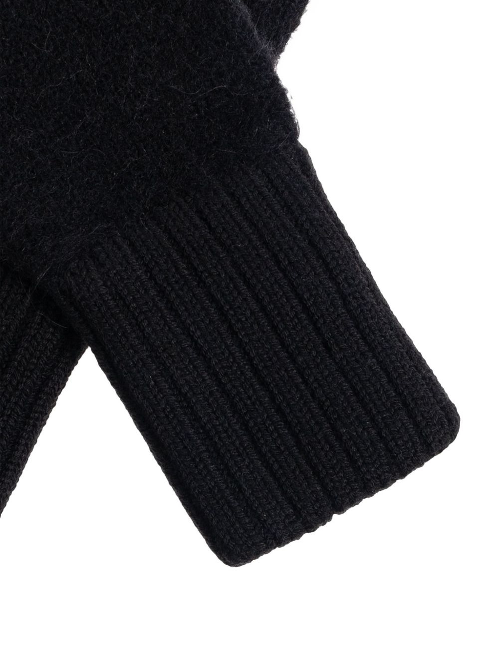 ribbed-cuff alpaca-wool gloves - 4