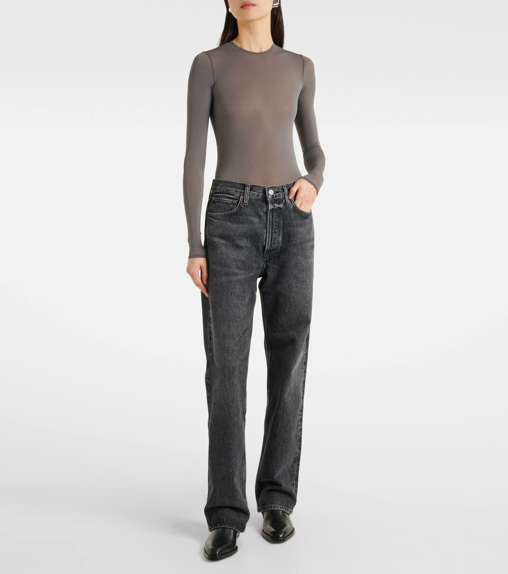 Kelly high-rise straight jeans - 7