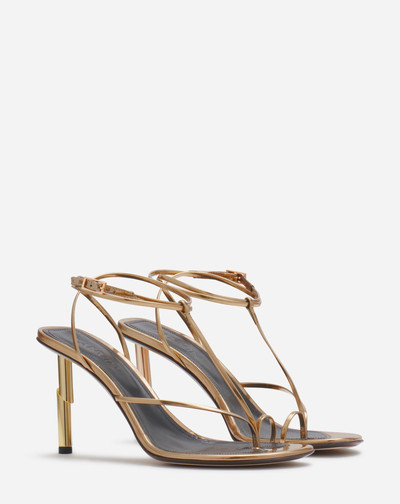 Lanvin SEQUENCE BY LANVIN SANDALS IN METALLIC LEATHER outlook