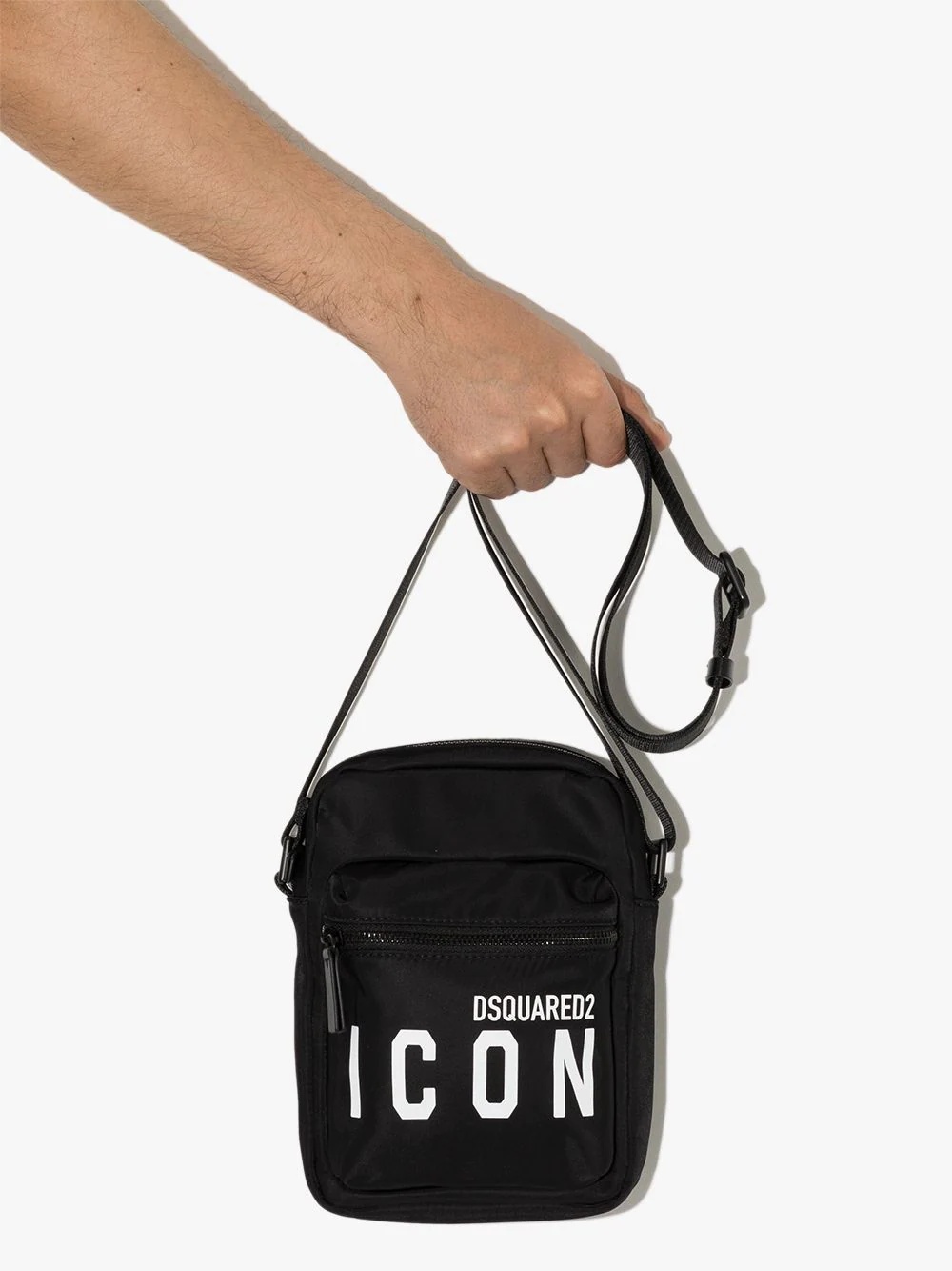 Icon logo-print messenger bag - 4