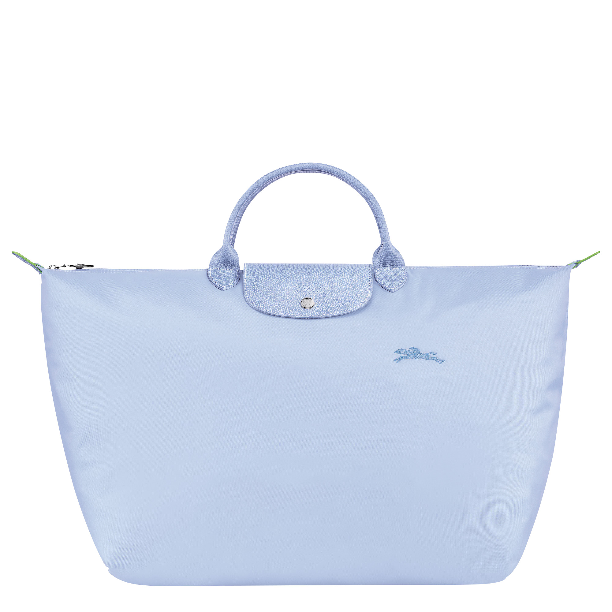 Longchamp Le Pliage Green Pouch with Handle Blue Women