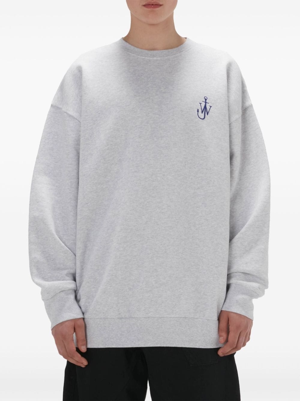 Anchor-logo organic cotton sweatshirt - 4