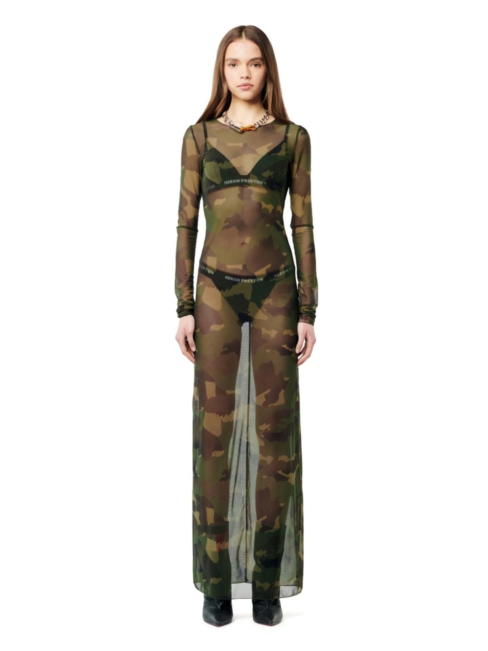 CAMO MESH DRESS - 2