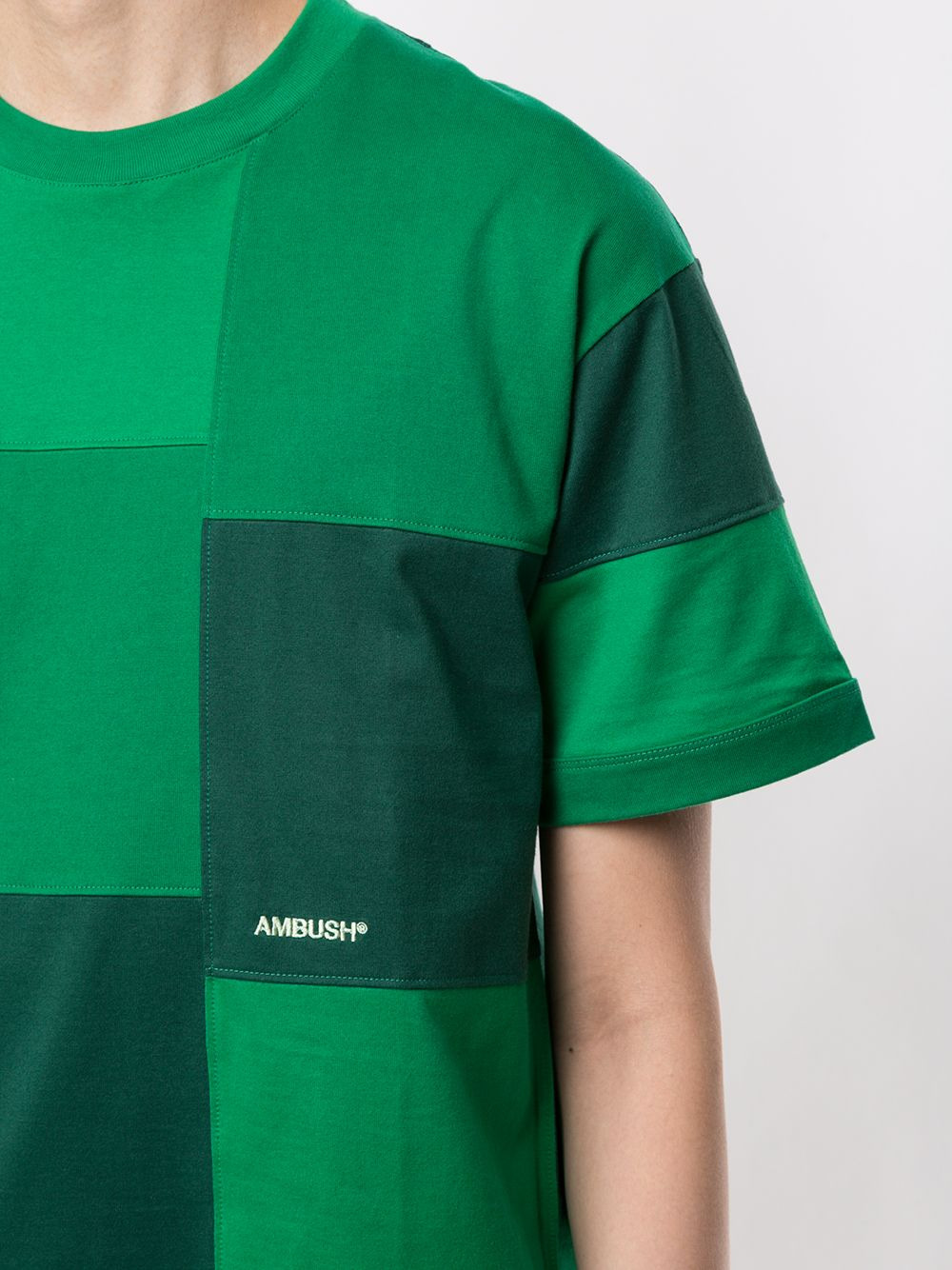 patchwork short-sleeve T-shirt - 5