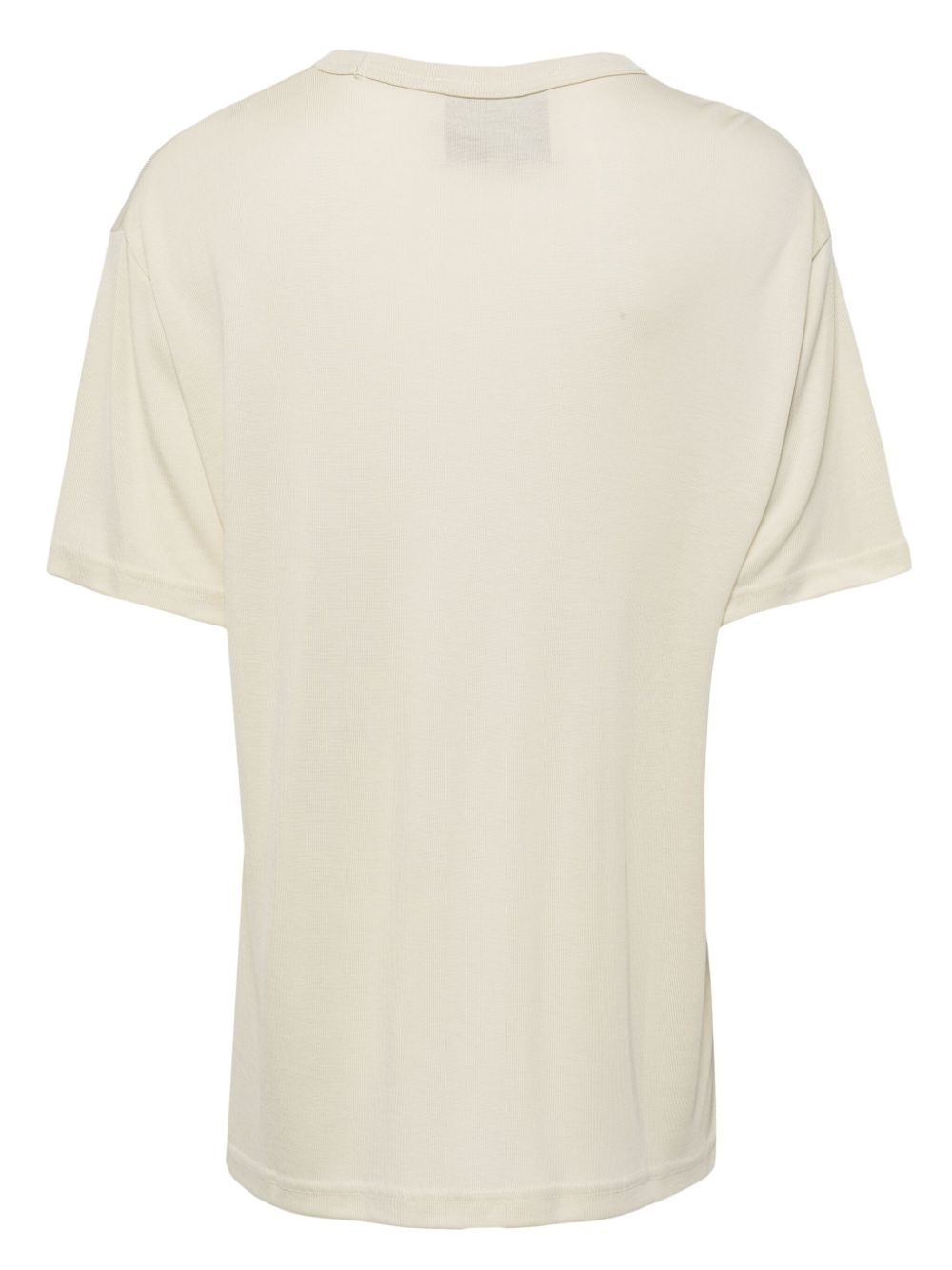 crew-neck lyocell T-shirt - 2