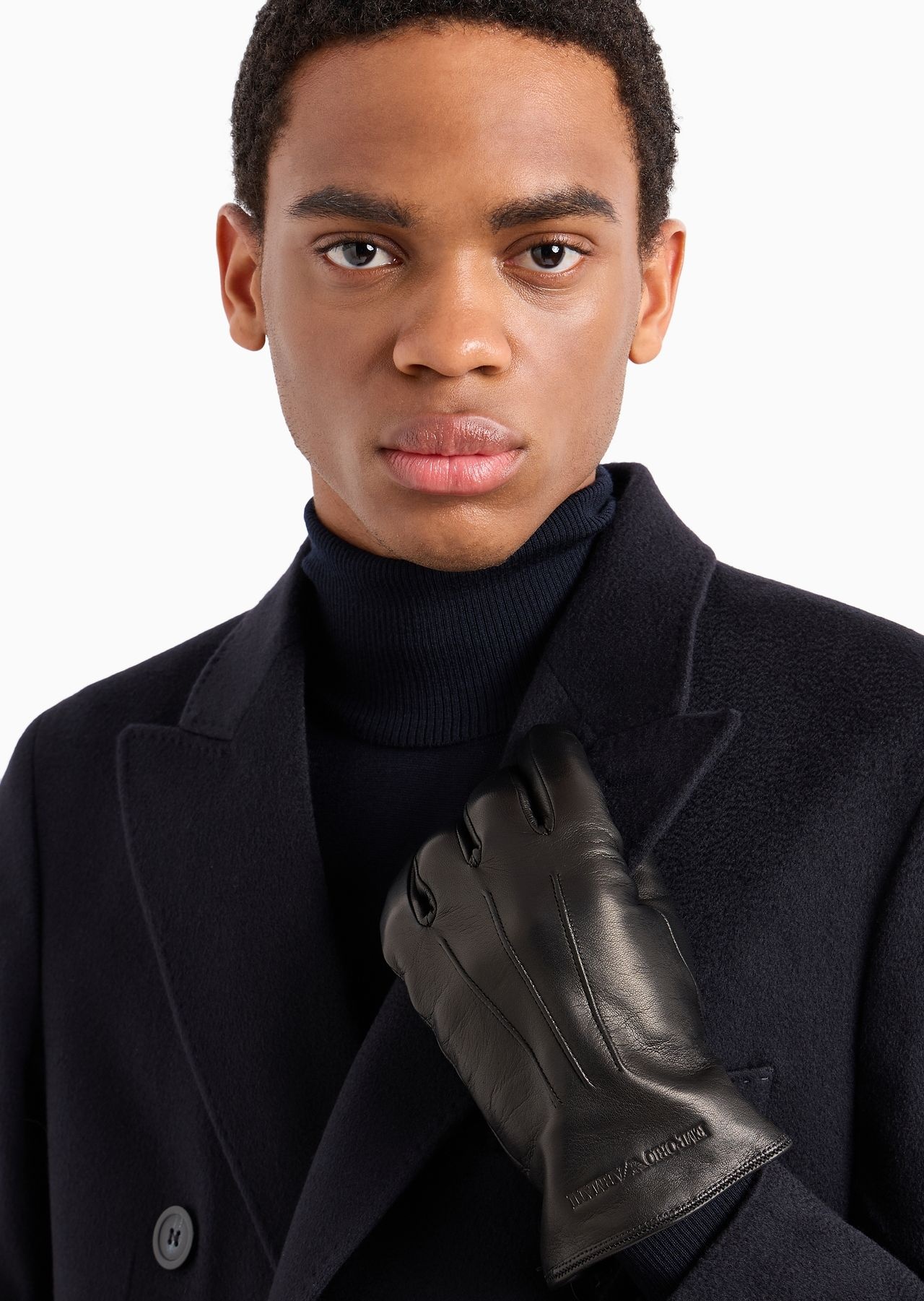 Lambskin nappa leather gloves with baguette detail - 4