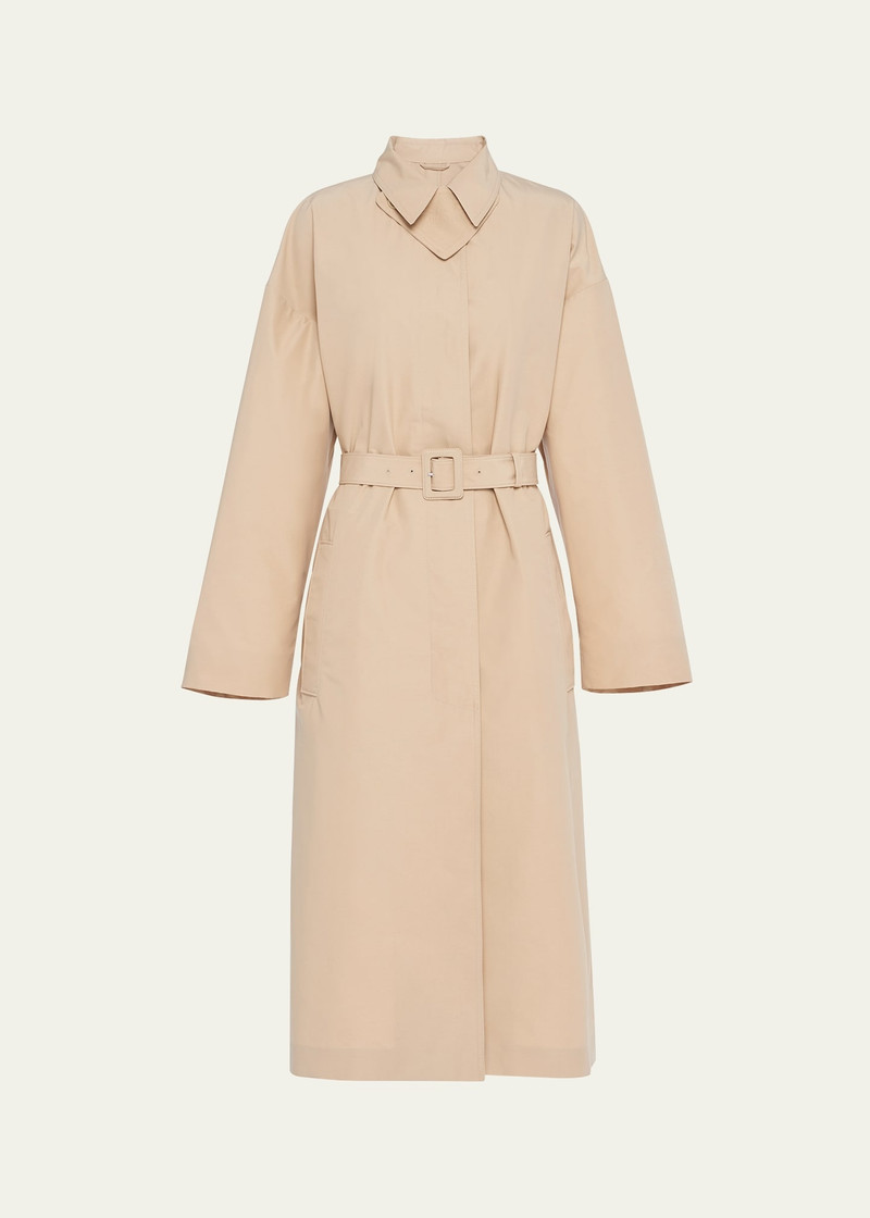 Belted Poplin Trench Coat 1