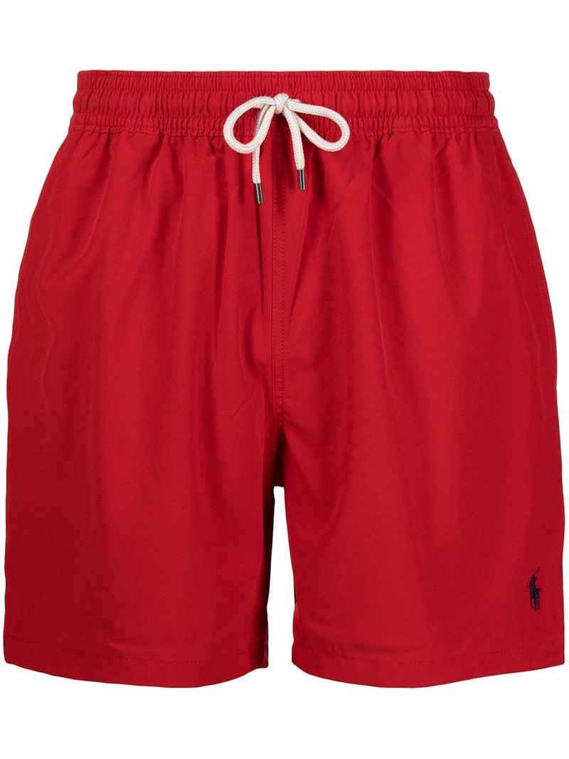 logo-embroidered swim shorts 1