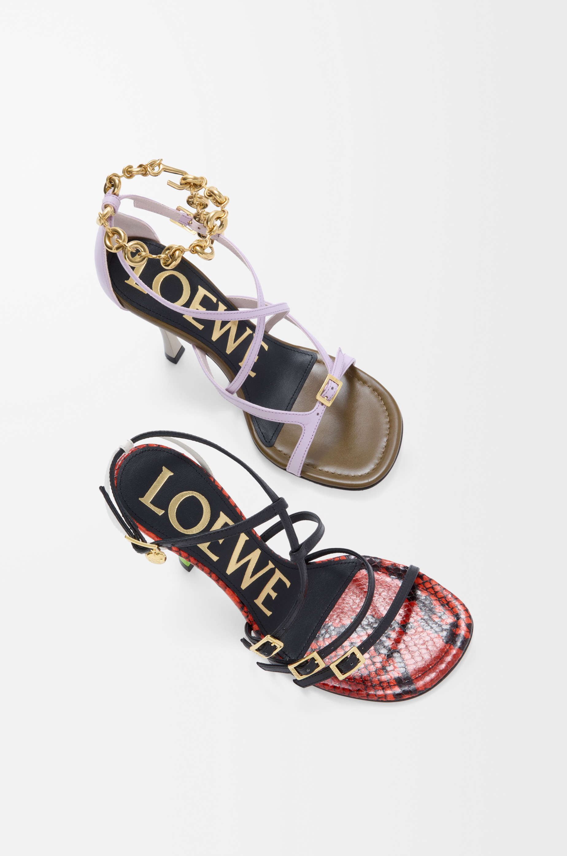 New Comic sandal in mixed leather - 4